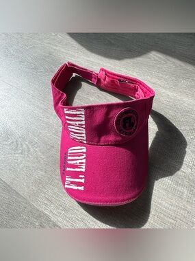 VTG Y2K Ft. Lauderdale Florida Sun Visor - Hot Pink 🌴✨